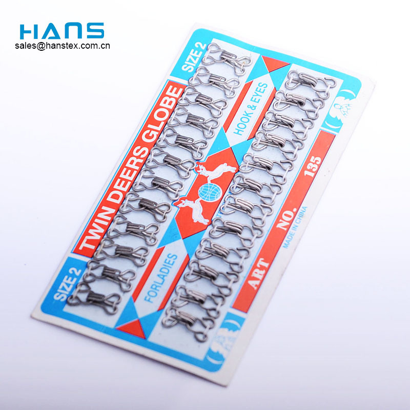 Hans Chinese Supplier Different Sizes Metal Bra Hooks