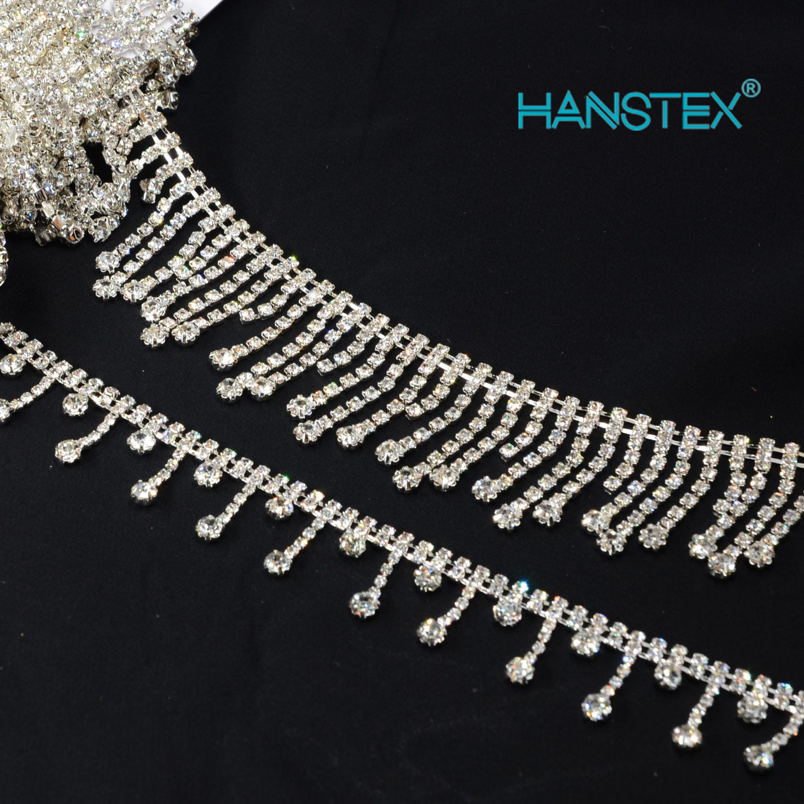 Hot-Sell-Shinning-Silver-Clear-Rhinestone-Fringe-Tassel-Chain-Trim (4)