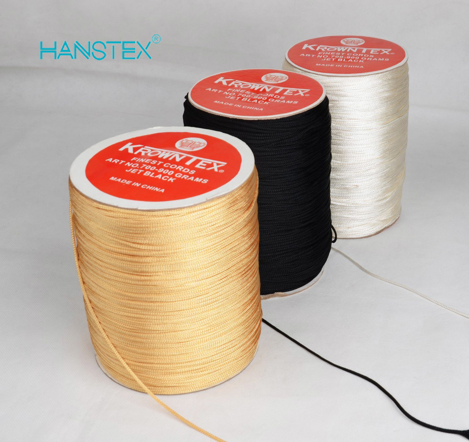 Wholesale Krowntex Finest Cords Flat 100 % Rayon Cord Japan Type Plain 700-900 Grams Pure Color Twin Color for Machine Sewing Garment