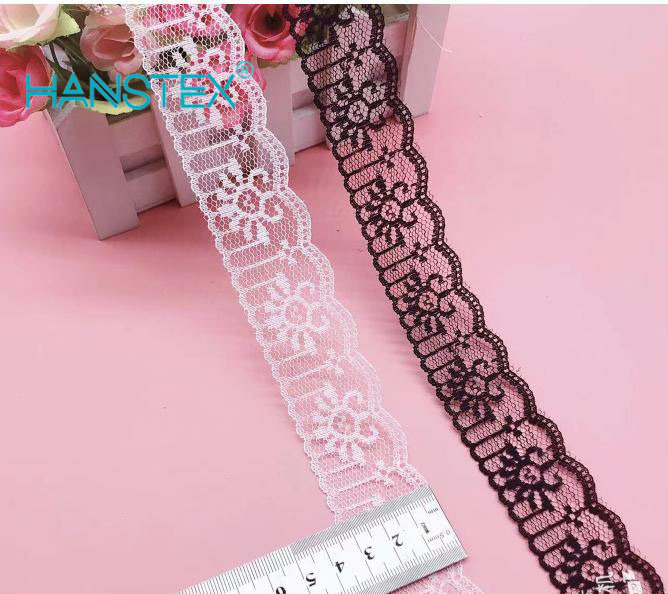 Polyester No Elastic Lace Trimming Lace Fabric Fringe