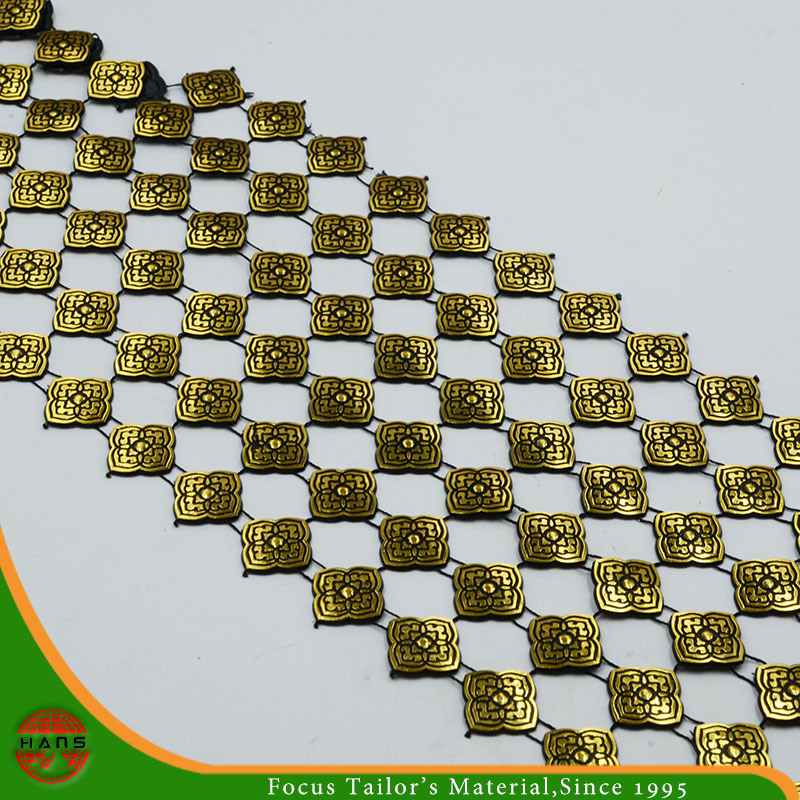 Hans Competitive Price Rhinestone Mesh Trimming for Decoration