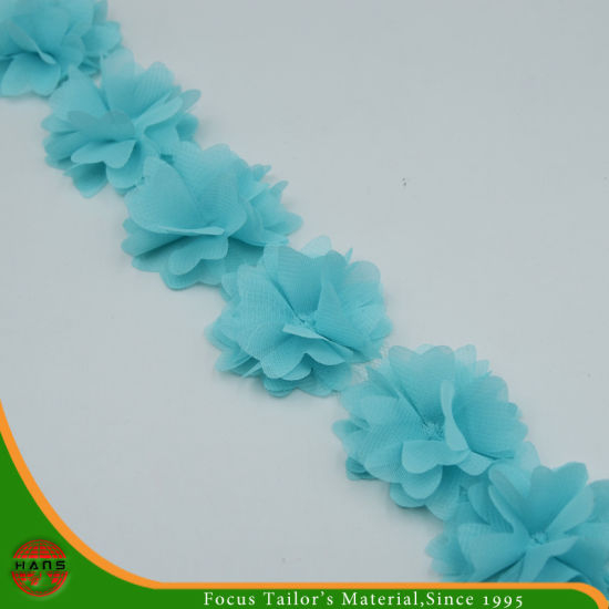 Blue Colors Satin Flowers for Decoration (HSXC-1703)