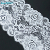 White Floral Elastic Lace (HSYJ-1705)