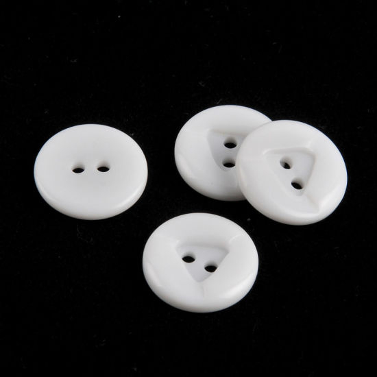 2 Holes Polyester Shirt Button