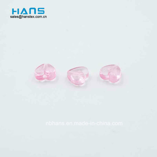 Heart-Shaped Transparent Beads
