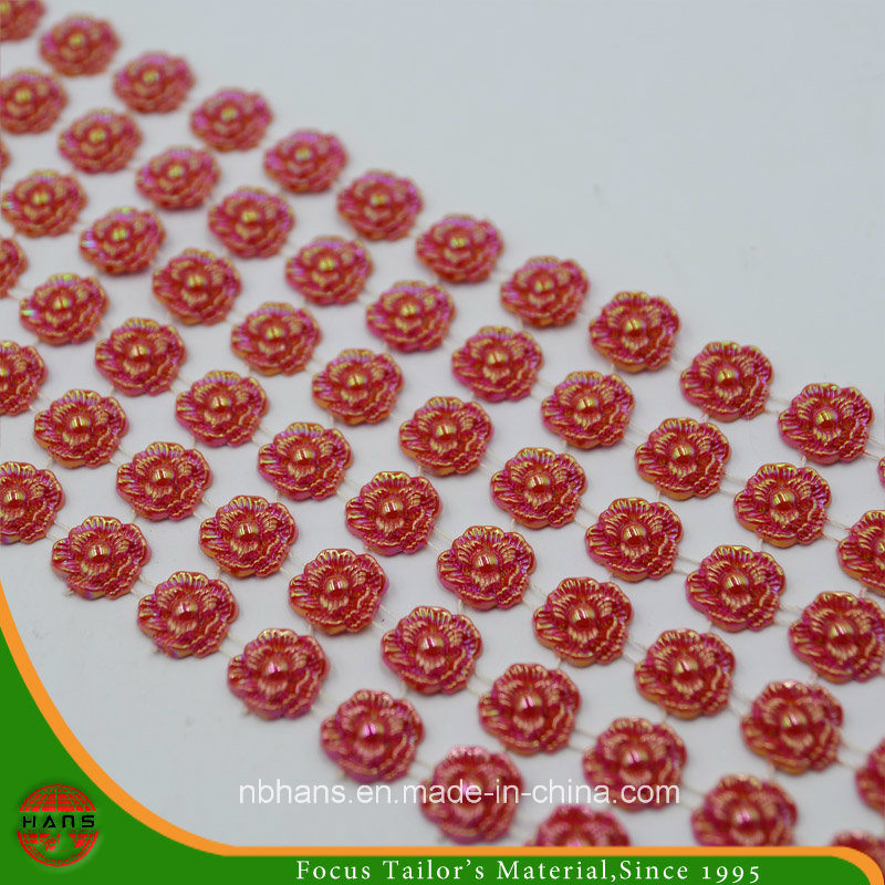 Hans Chinese Supplier Fashion Pearl Banding Trimming for Garment