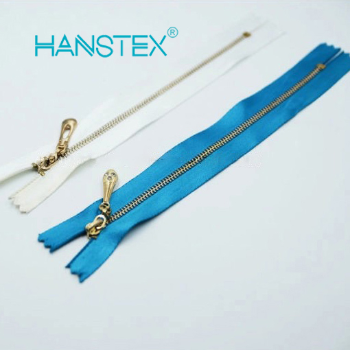 Ribbon Zipper with Golden Teeth (R-001)