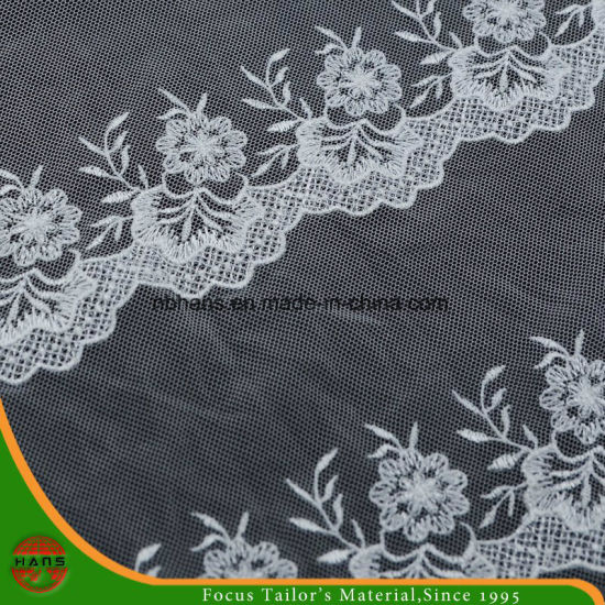 High Quality Embroidery Polyester Fabric (HSHY-1706)