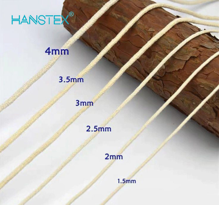 Wholesale Braided Decorative Natural Recycled Cotton Creative DIY Rope Strands Twisted Macrame Cord for Crafts Hand Makrame Rope for Textile