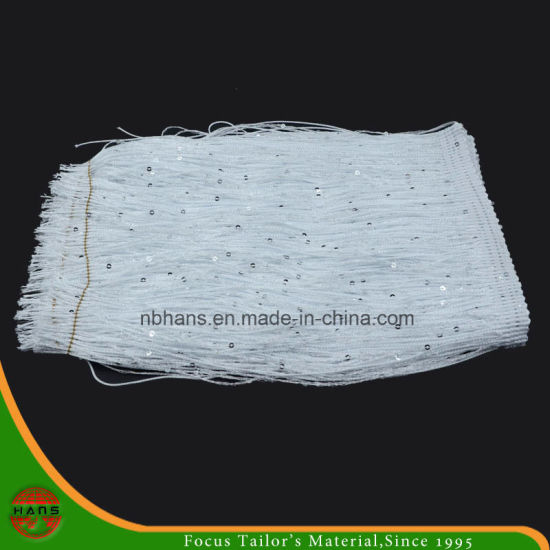 18cm White Color Tassel Fringe Lace (HACF151800001)