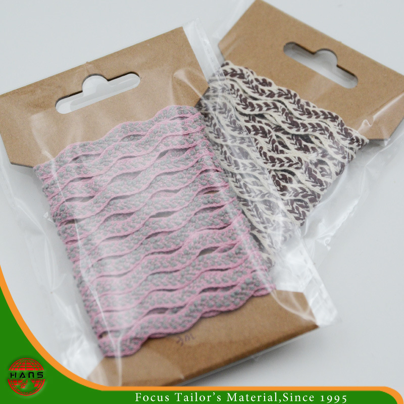 100% Cotton Zig-Zag Ribbon for Packing