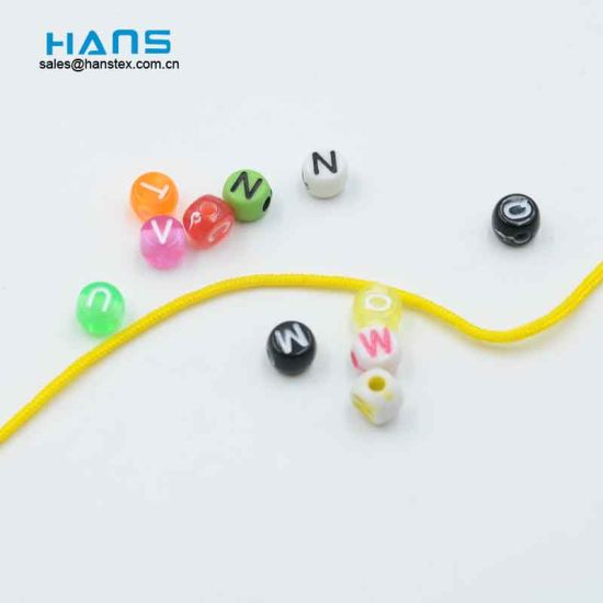 Round Alphabet Flat Beads