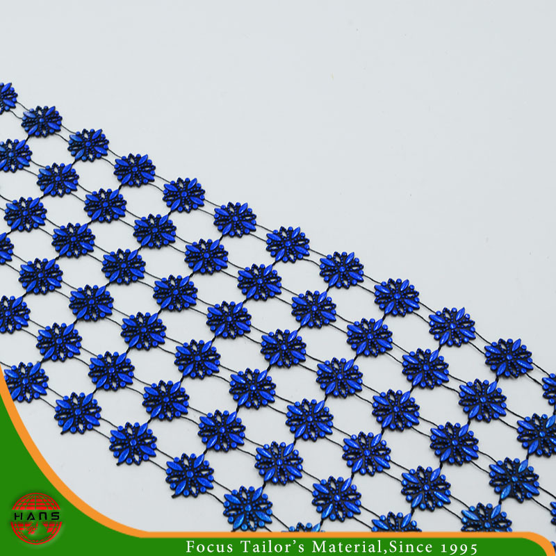 Hans Best Selling Premium Quality Rhinestone Mesh Trimming for Decoration