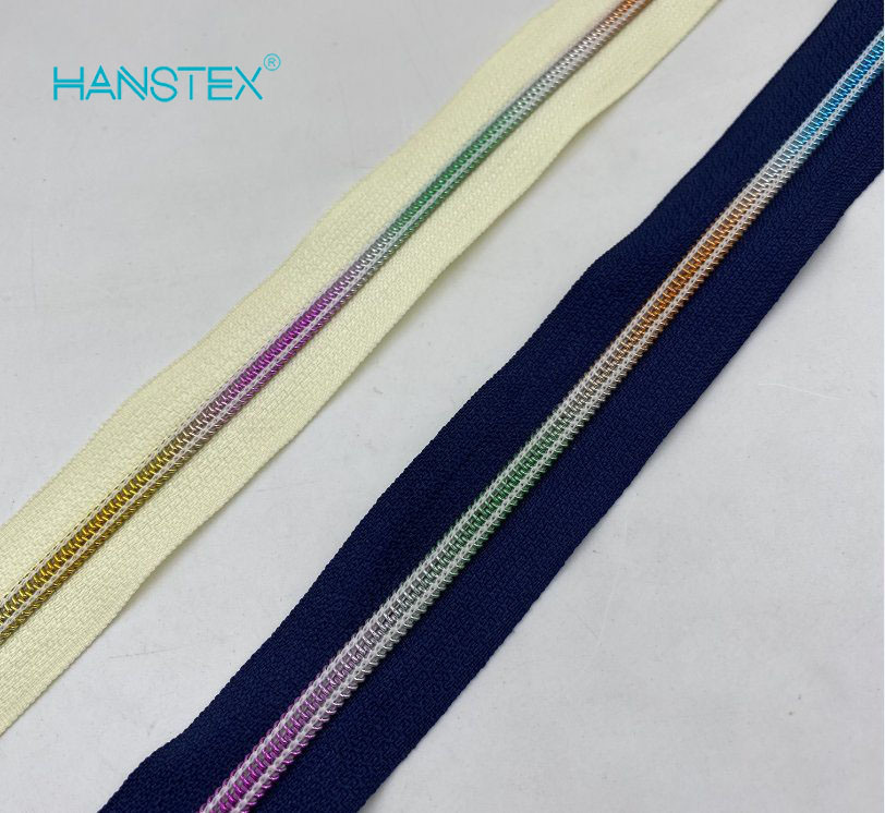 Hans Custom Manufactured High Strength Rainbow Zipper