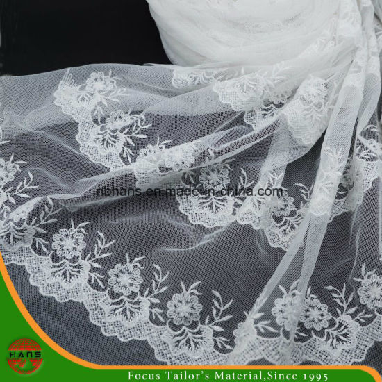 High Quality Embroidery Polyester Fabric (HSHY-1706)