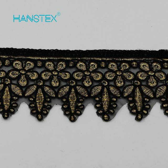 Hans Cheap Wholesale Premium Quality New Design Embroidery Lace on Organza