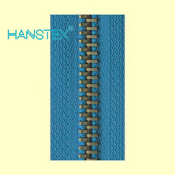 5# Metal Blue Open-End Zipper