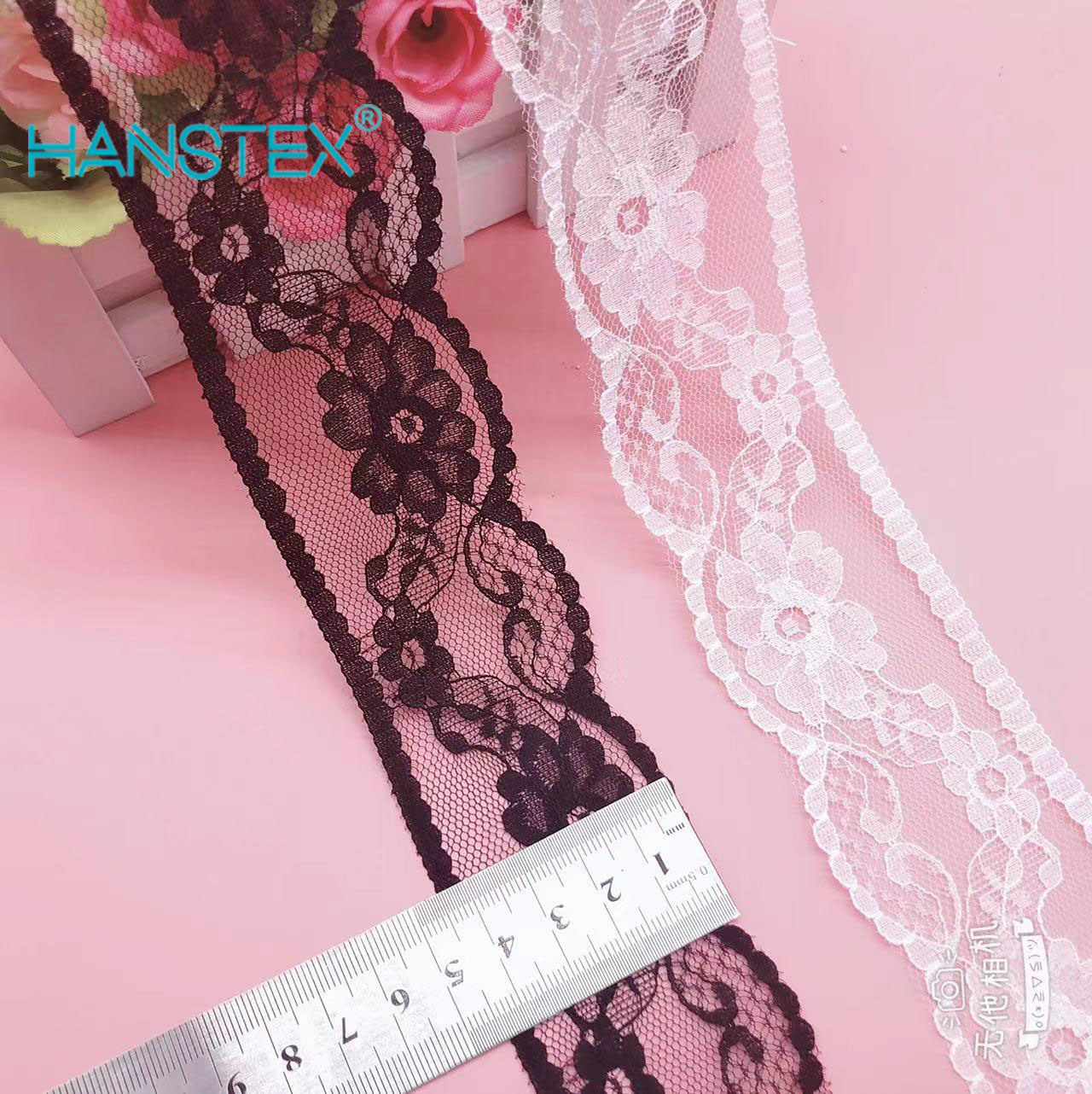 Polyester No Elastic Lace Trimming Lace Fabric Fringe