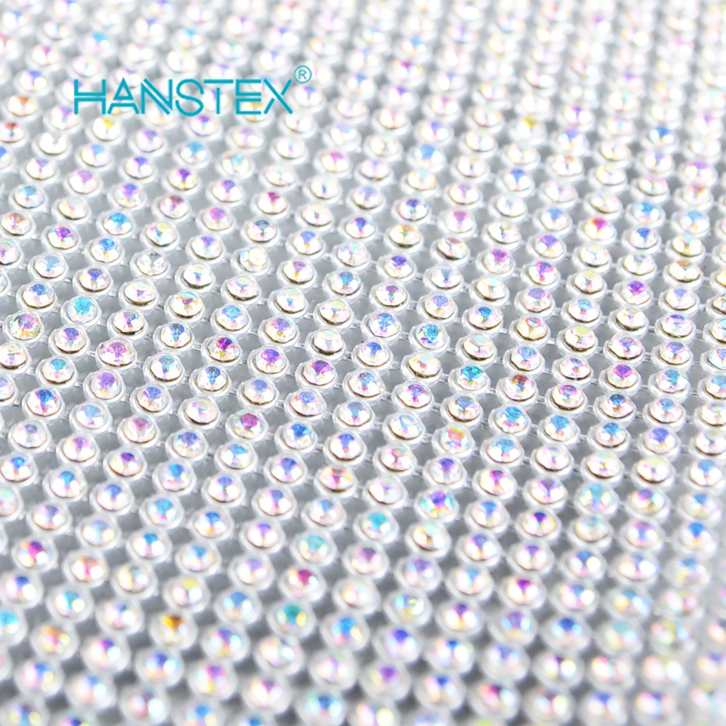 Hans Excellent Quality&#160; Heat Transfer Adhesive Crystal Resin Rhinestone Mesh&#160;