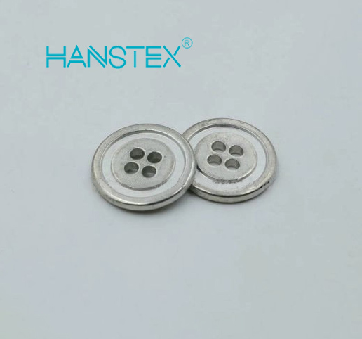 Fashion Silver Metal Button