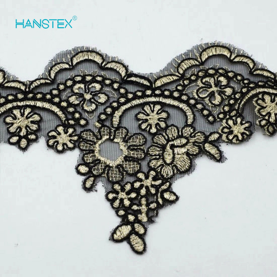 2018 New Design Embroidery Lace on Organza (HC-1817)