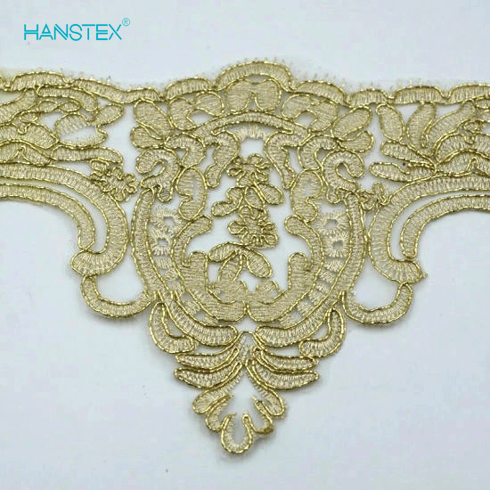 2018 New Design Embroidery Lace on Organza (HC-1834)