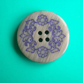 4 Holes New Design Polyester Button (S-079)