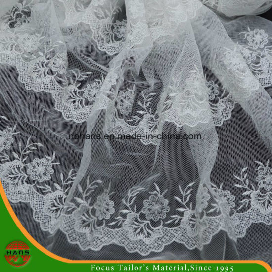 High Quality Embroidery Polyester Fabric (HSHY-1706)