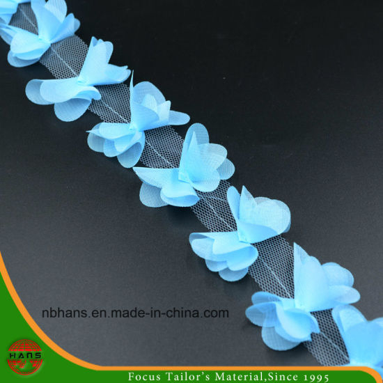 Blue Colors Satin Flowers for Decoration (HSXC-1702)