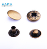 Hans 2019 Hot Sale Different Sizes Metal Button Snaps for Leather