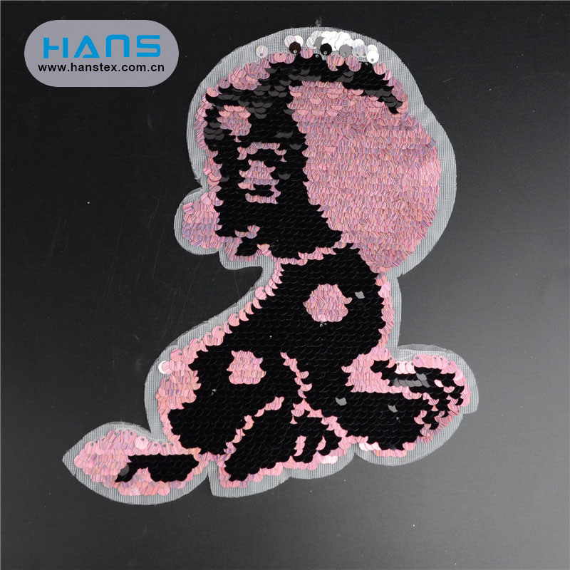 Hans New Fashion Shining Unicorn Sequin Patch