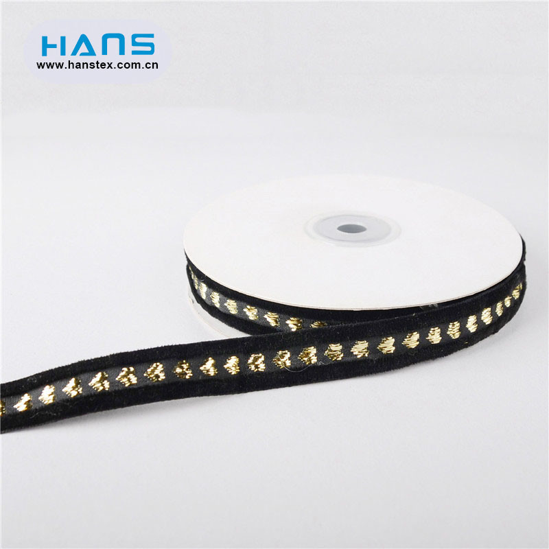 Hans Amazon Top Seller Fancy Double Sided Velvet Ribbon