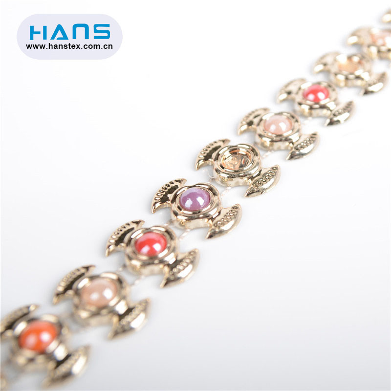 Hans Eco Custom Made Promotiona Wholesale Rhinestone Trim