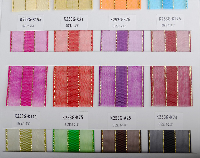 Hans Accept Custom Nice Design Recycled Sari Silk Ribbon