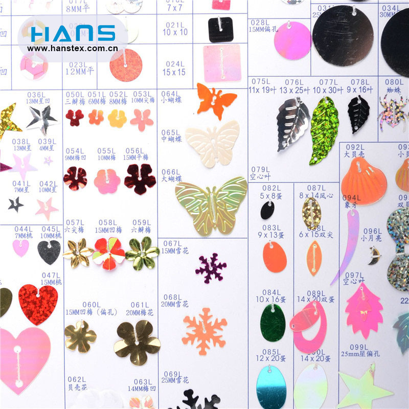 Hans Factory Directly Sell Clear Sequin Material