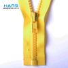 Hans Direct From China Factory Color Plastic Teeth Zipper