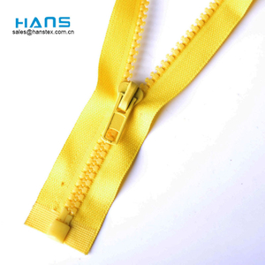 Hans Direct From China Factory Color Plastic Teeth Zipper