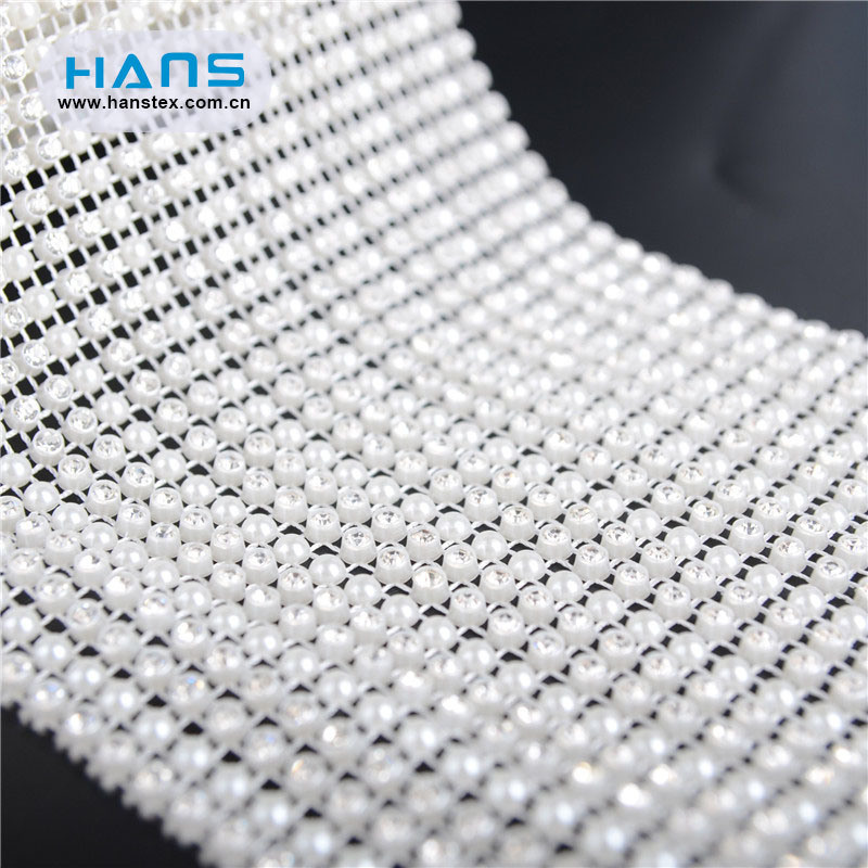 Hans High Quality OEM Shining Rhinestone Fabric