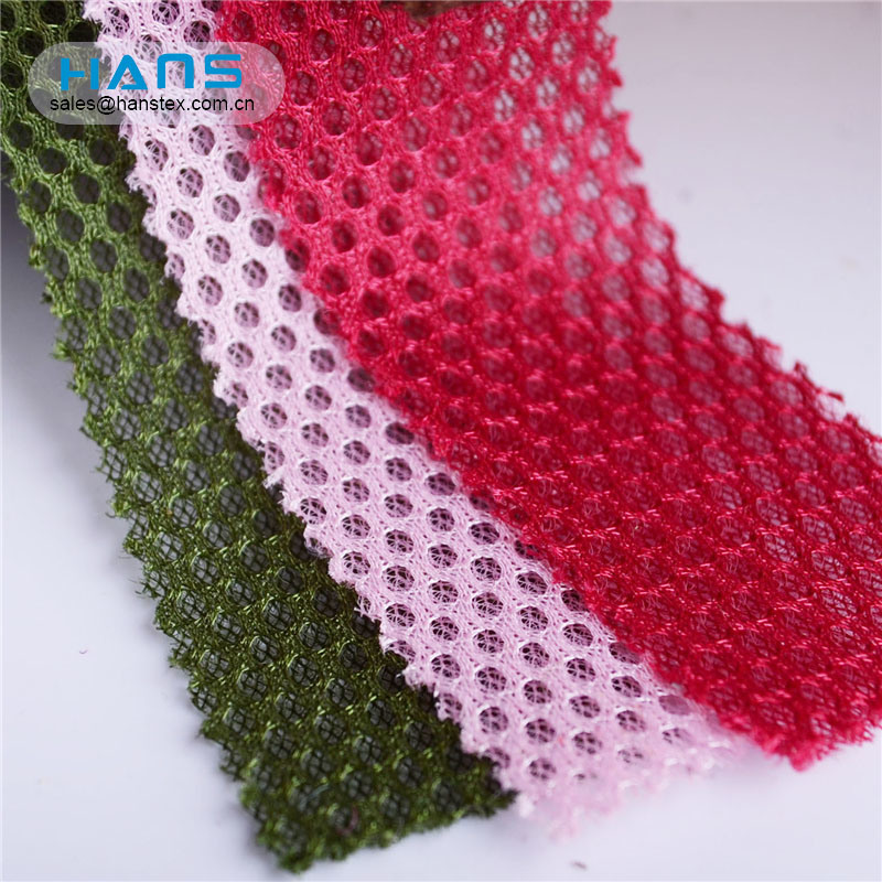 Hans Made in China Polyester Stiff Poly Antimicrobial Knitting Mesh Fabric