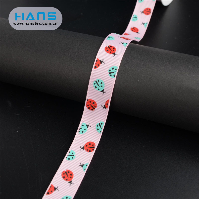 Hans China Factory Colorful Grosgrain Printed Ribbon