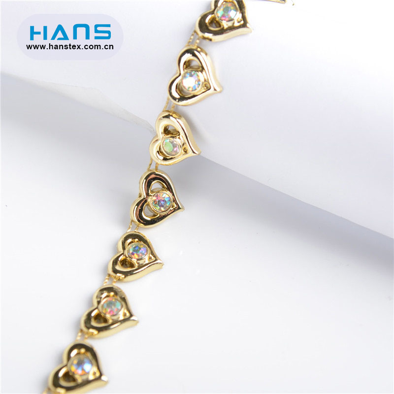 Hans Made in China Pretty Rhinestone Chain Necklace