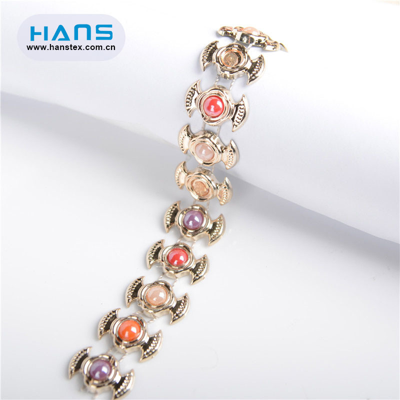Hans Eco Custom Made Promotiona Wholesale Rhinestone Trim