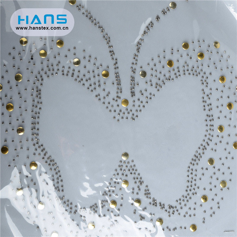 Hans Free Design Fashionable Rhinestone Iron on Transfer