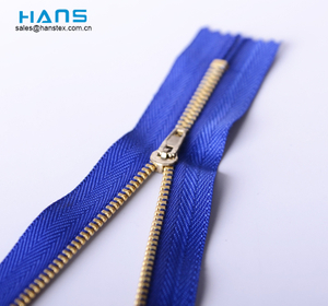 Hans OEM Customized Multicolor #3 Metal Zipper