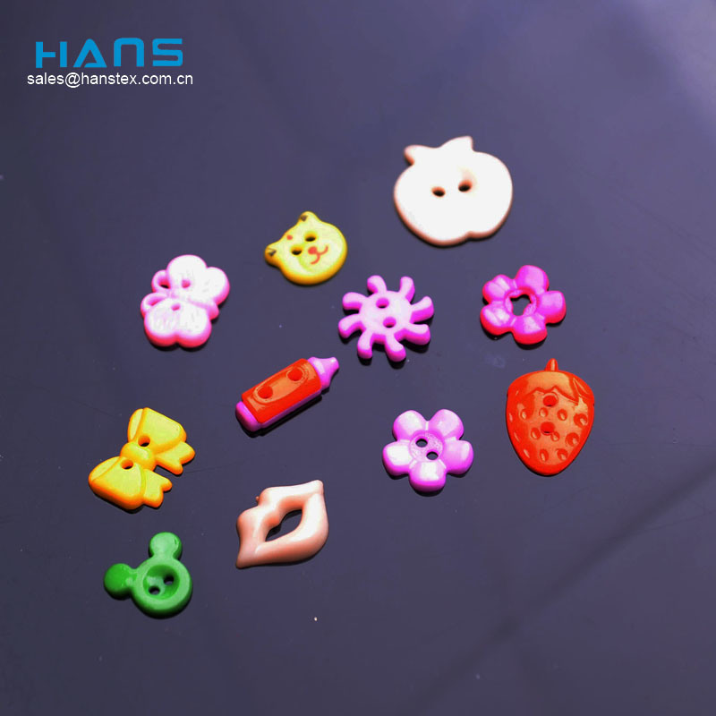 Hans Plastic Cartoon Colourful Various Children Baby Button