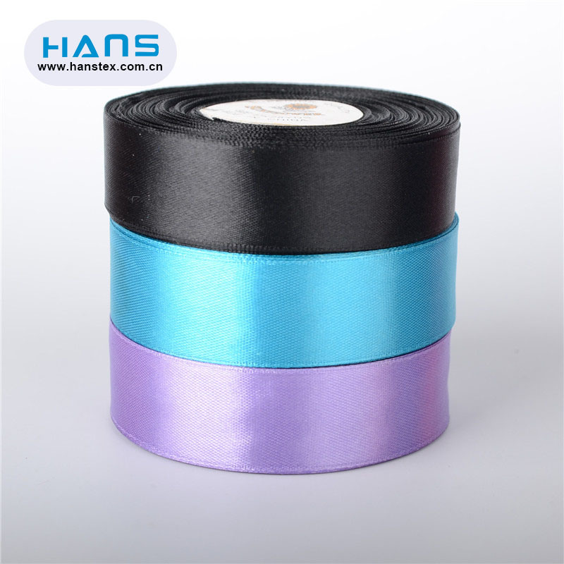 Hans 2019 Hot Sale High Grade Black Satin Ribbon