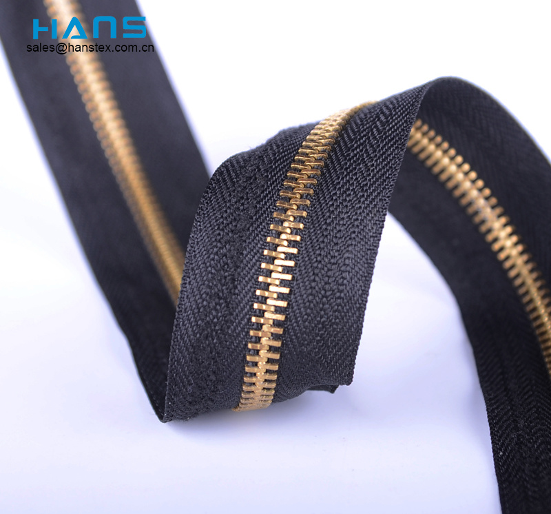 Hans Most Popular Colorful Brass 5 Metal Zipper Roll