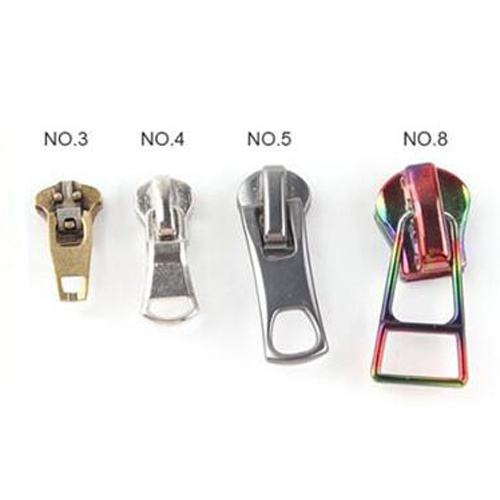Hans Professional Manufacturer Custom Nickel Metal Two Sided Zipper Slider