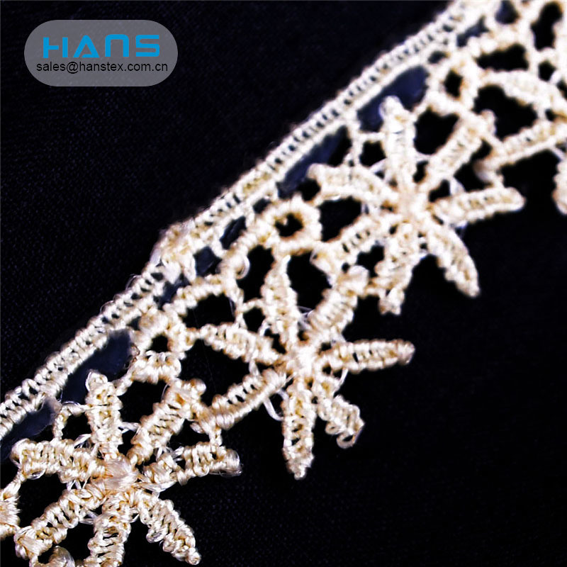 Hans Gold Supplier Eco-Friendly Bridal Lace Fabric Wholesale