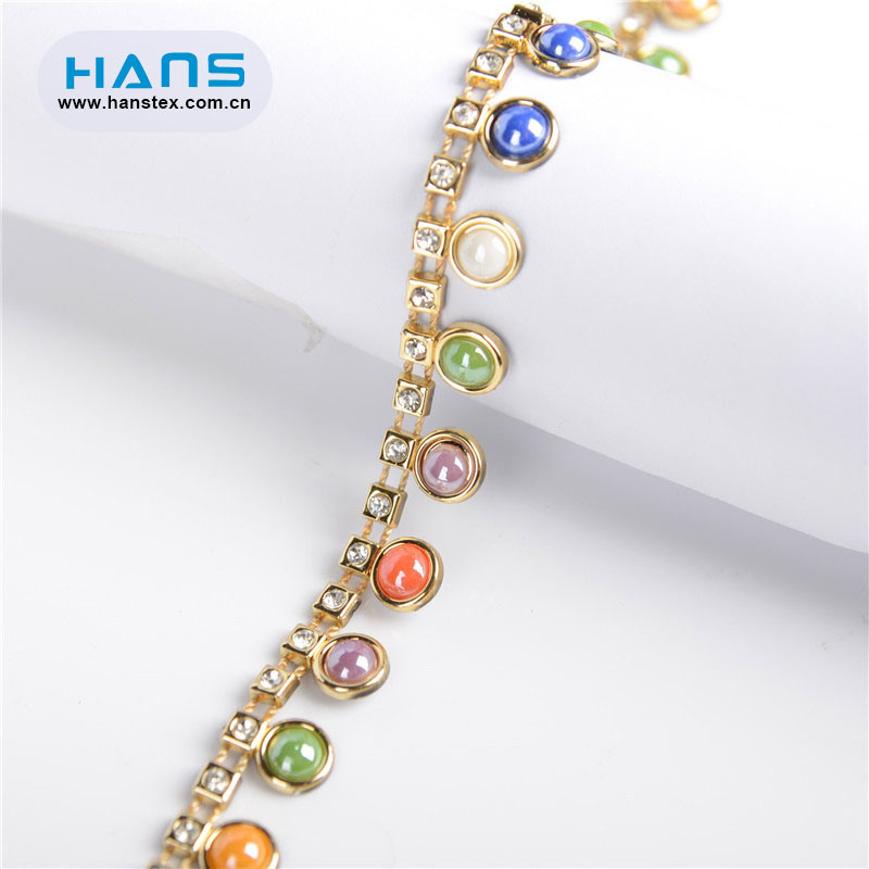 Hans Eco Custom Made Promotiona Wholesale Rhinestone Trim